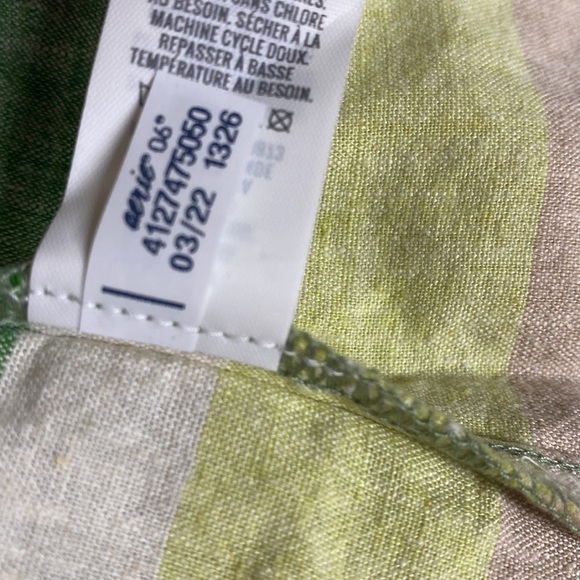 Aerie women cut out mini dress stripped colorful vacation linen y2k fairy boho - Picture 12 of 13